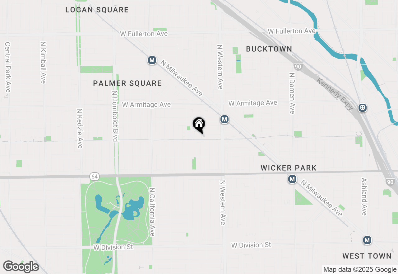 Map of 2520 W Bloomingdale Avenue #B, Chicago, IL 60647