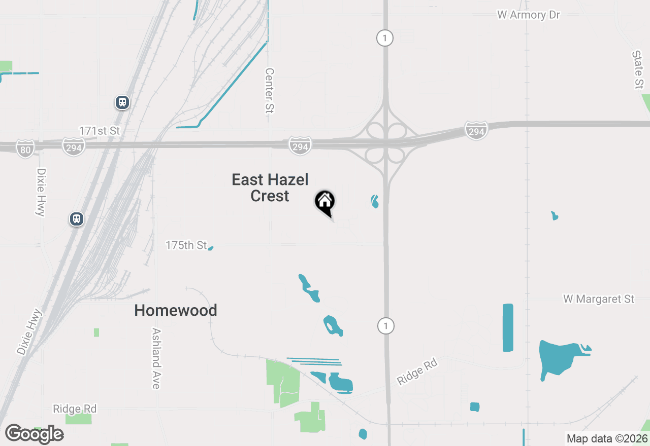 Map of 17406 Lathrop Avenue, Hazel Crest, IL 60429