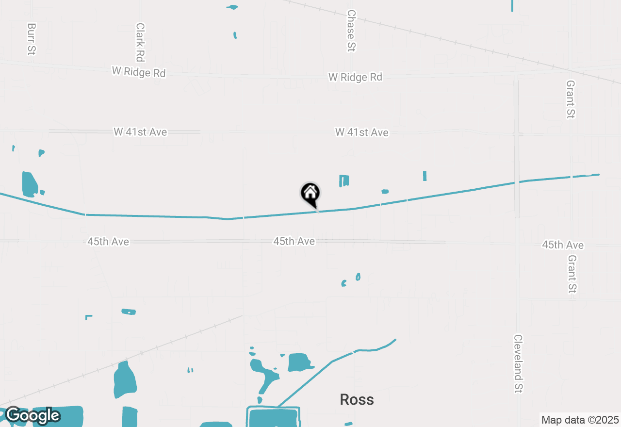 Map of 3332 W 45th Avenue, Gary, IN 46408