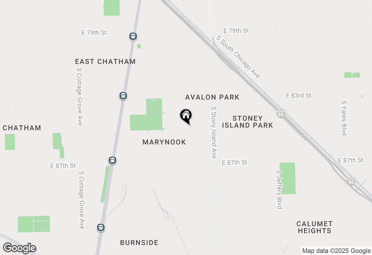 Map of 8452 S Dante Avenue, Chicago, IL 60619