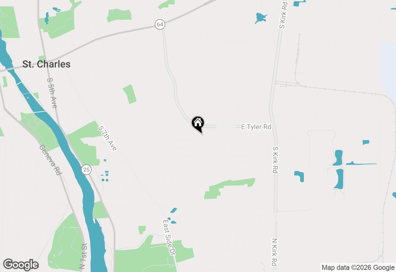 Map of 1470 S Tyler Road, St. Charles, IL 60174