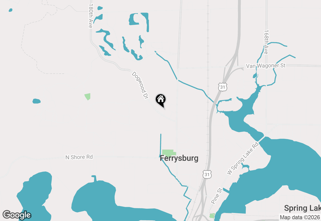 Map of 17652 Woodbridge Road #2, Spring Lake, MI 49456
