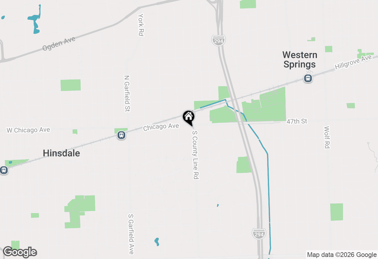 Map of 12 S County Line Road, Hinsdale, IL 60521