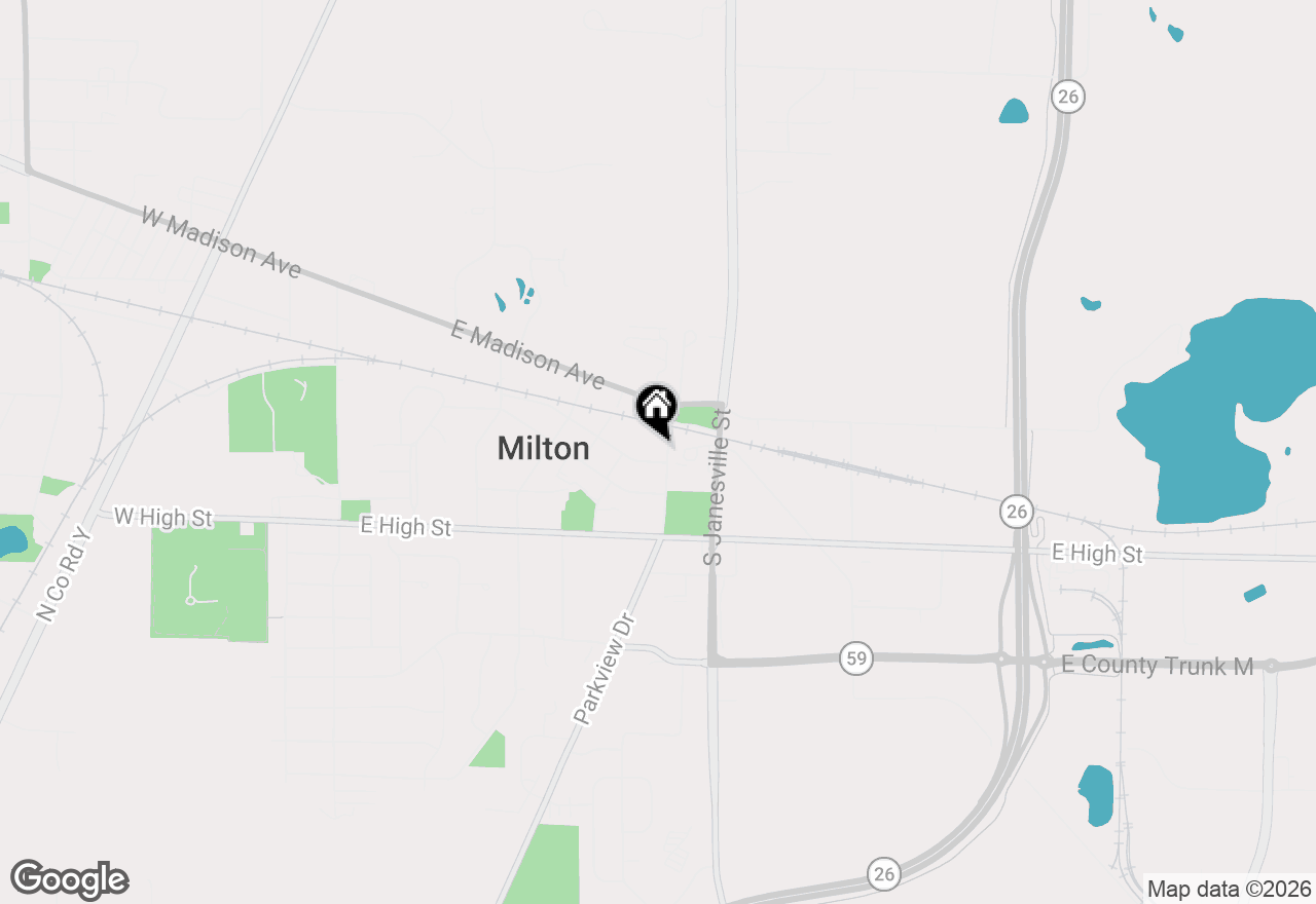 Map of 125 Parkview Dr, Milton, WI 53563
