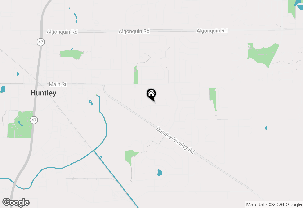 Map of 10824 Saxony Street, Huntley, IL 60142