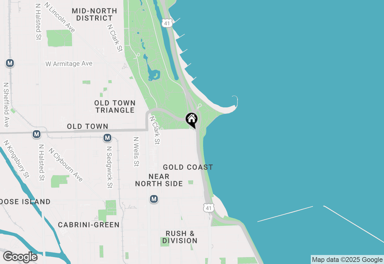 Map of 1550 N Lake Shore Drive #13G, Chicago, IL 60610