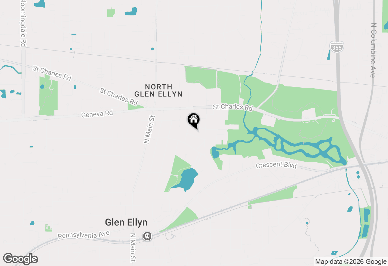 Map of 692 Chidester Street, Glen Ellyn, IL 60137