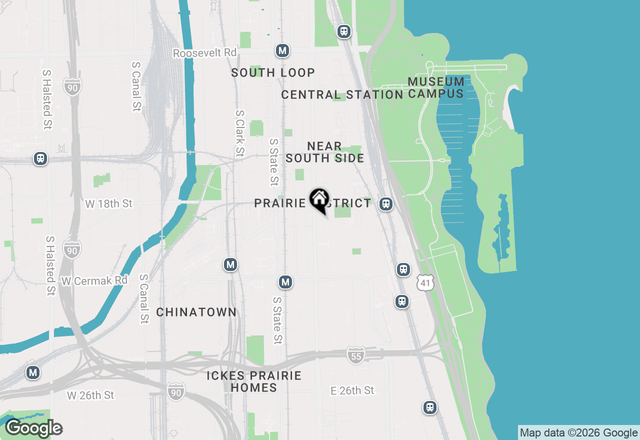 Map of 1845 S Michigan Avenue #1109, Chicago, IL 60616