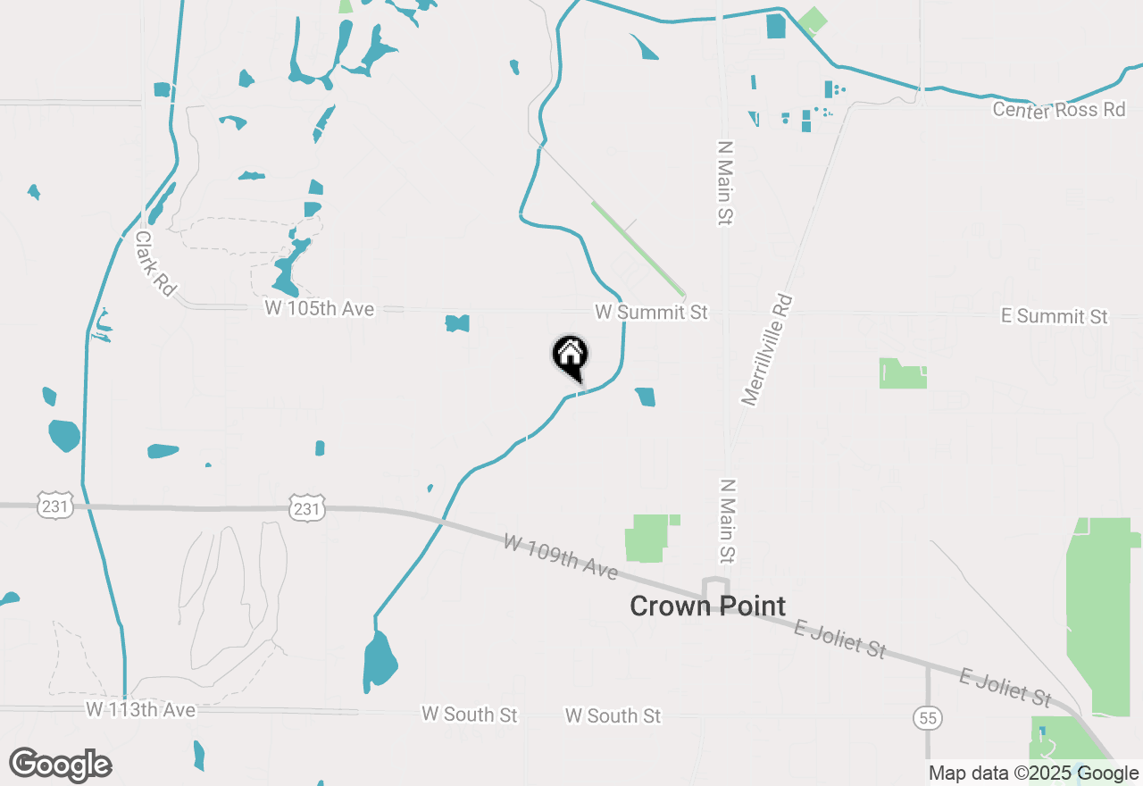 Map of 621 Pratt Street, Crown Point, IN 46307