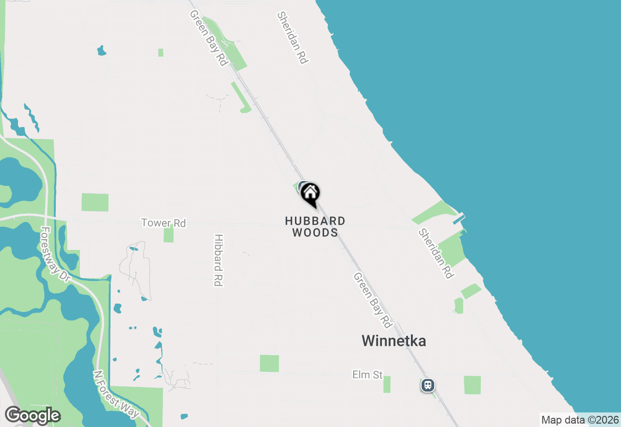 Map of 913 Green Bay Road #2N, Winnetka, IL 60093