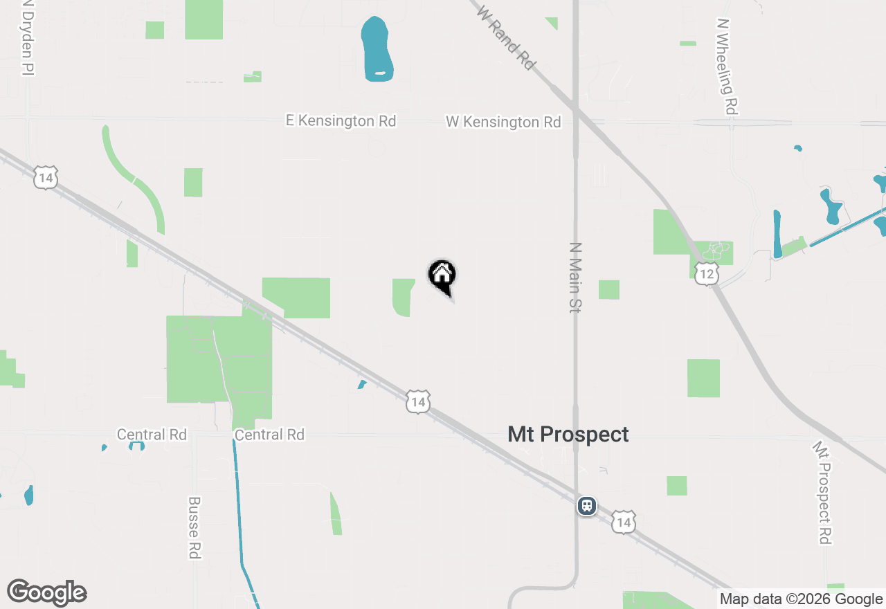 Map of 307 N Fairview Avenue, Mount Prospect, IL 60056