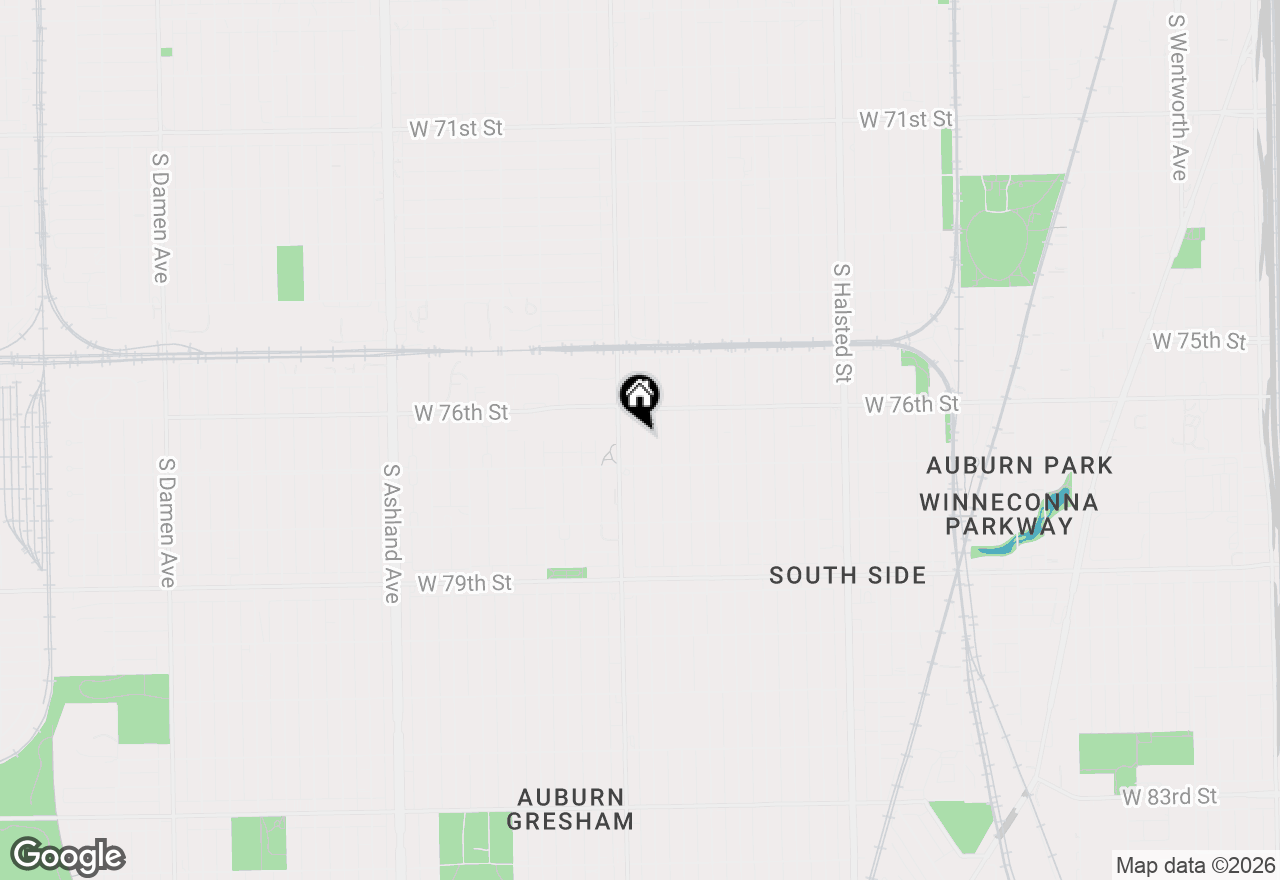 Map of 7630 S May Street, Chicago, IL 60620