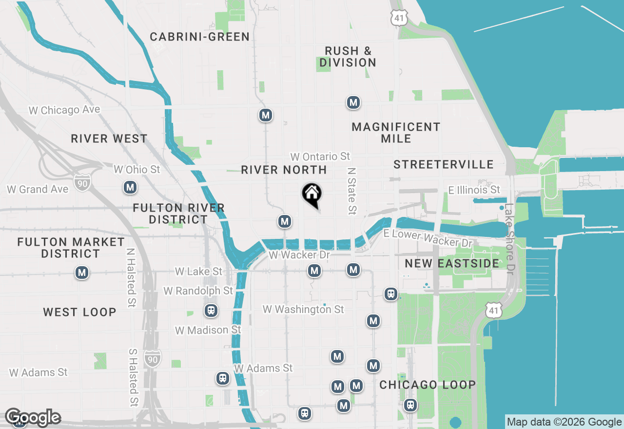 Map of 108 W Kinzie Street, Chicago, IL 60654