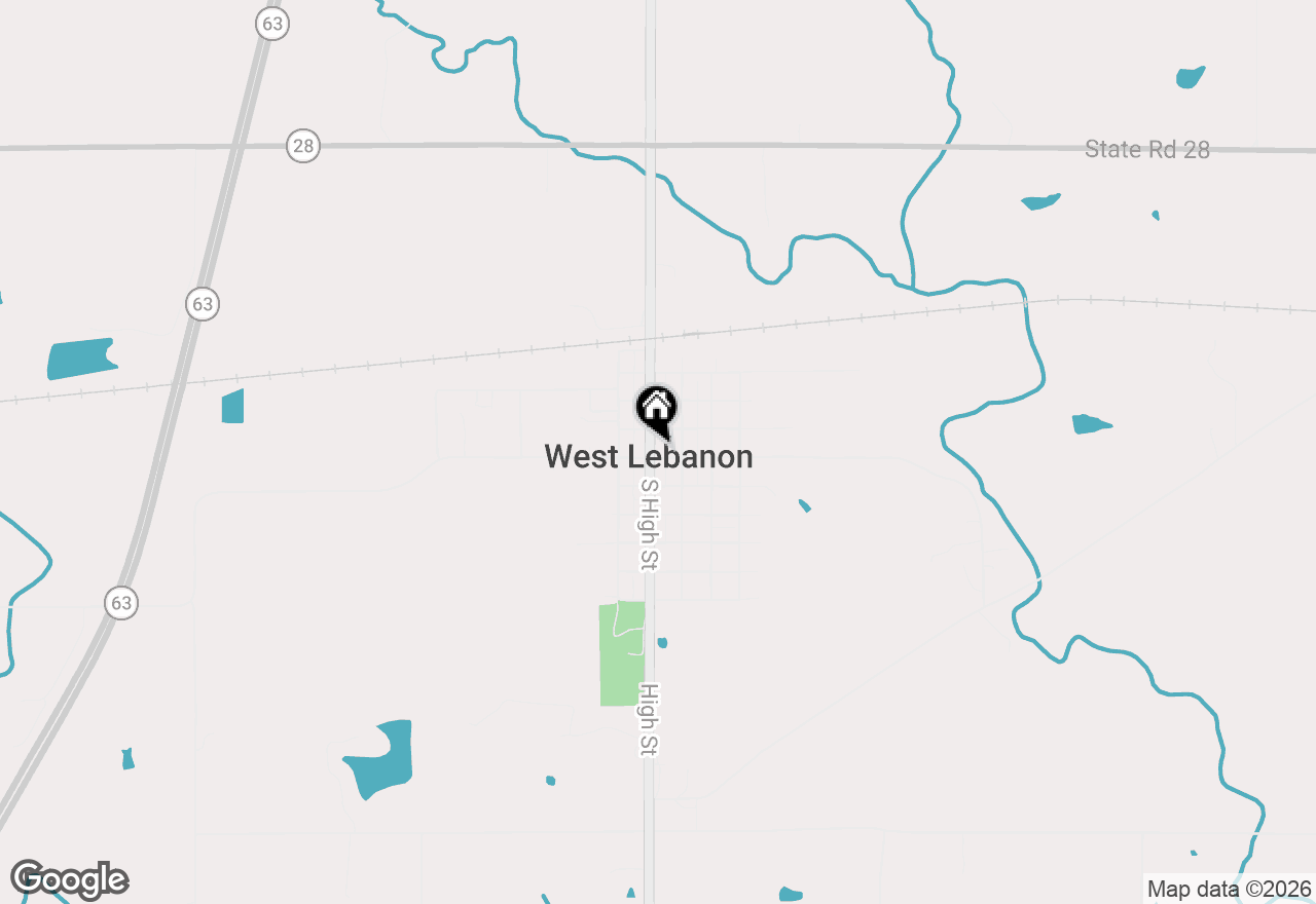Map of 207 S High Street, West Lebanon, IN 47991
