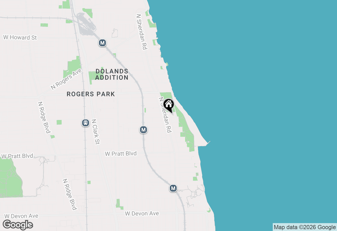 Map of 7035 N Sheridan Road #G, Chicago, IL 60626