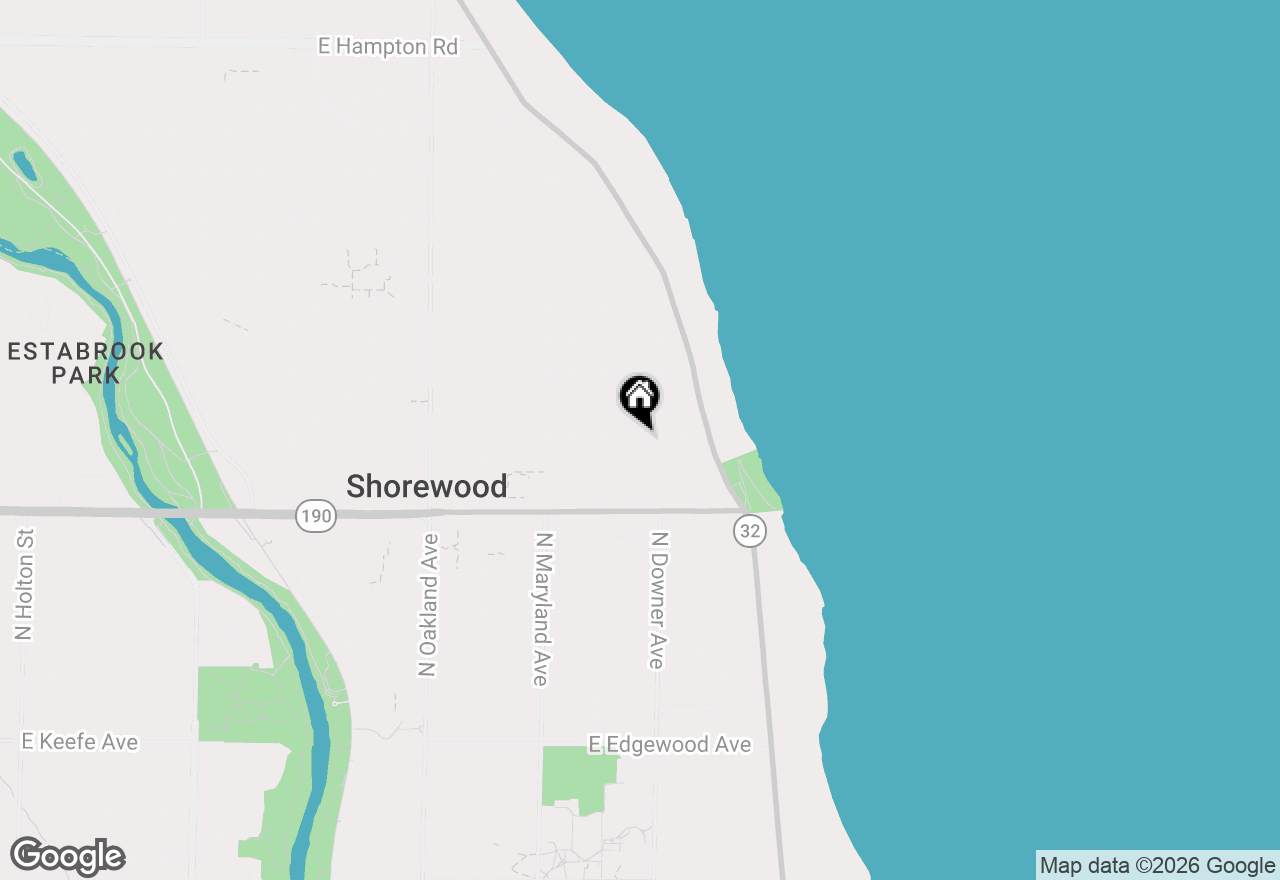 Map of 2503 E Jarvis St #2, Shorewood, WI 53211