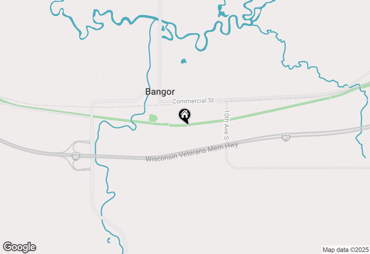 Map of 502 14th Ave S, Bangor, WI 54614