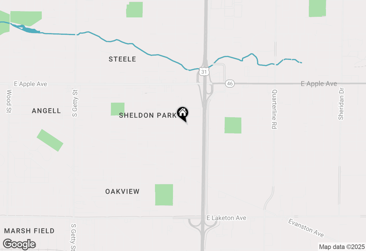 Map of 1451 Calvin Avenue, Muskegon, MI 49442