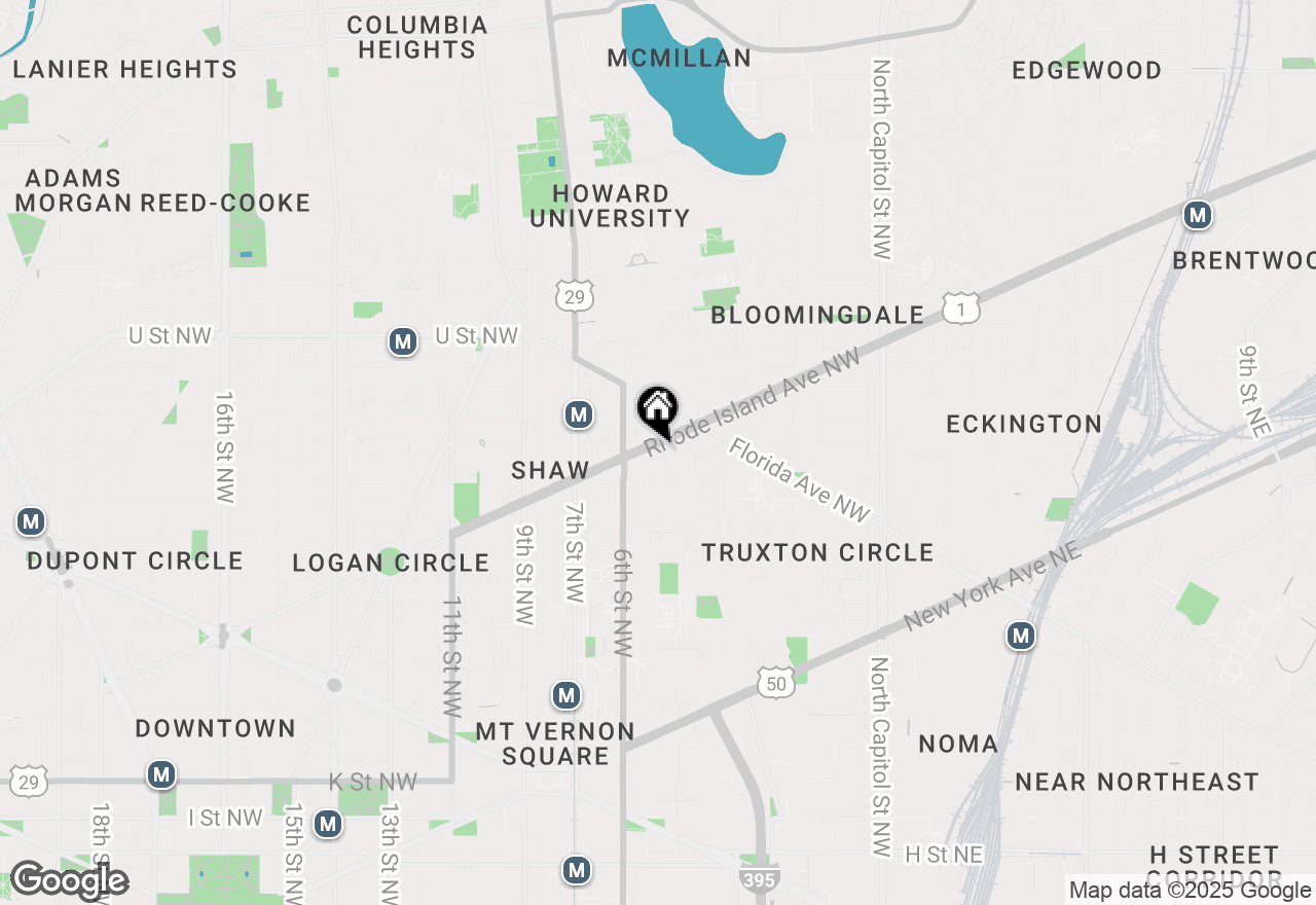 Map of 440 Rhode Island Avenue Nw #403, Washington, DC 20001