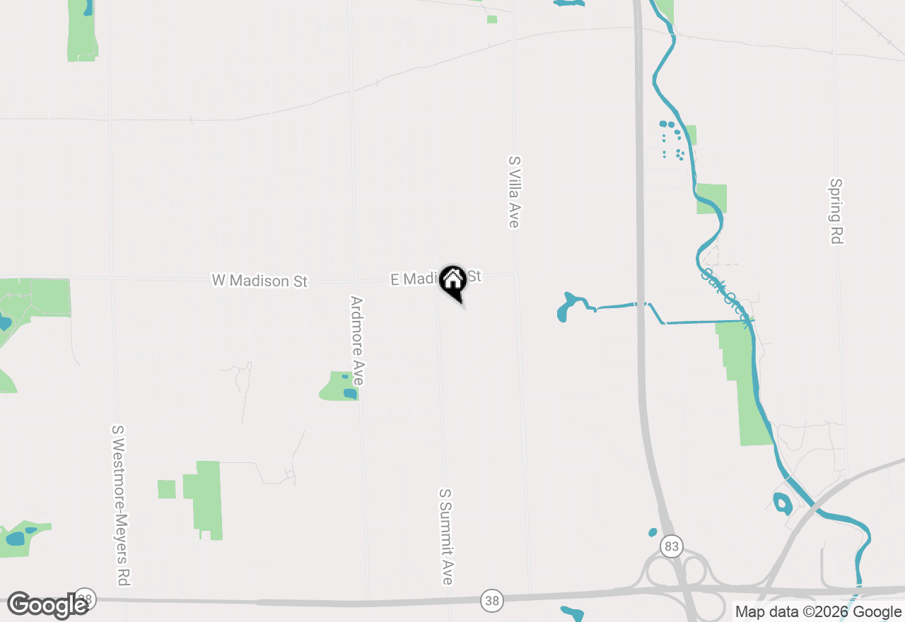 Map of 838 S Grant Avenue, Villa Park, IL 60181
