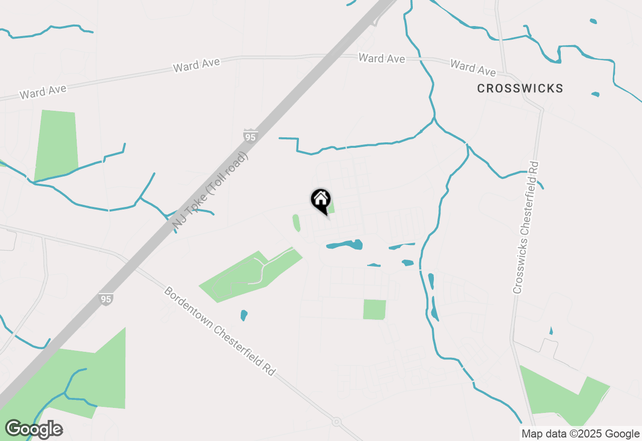 Map of 7 Colemantown Drive, Chesterfield, NJ 08515
