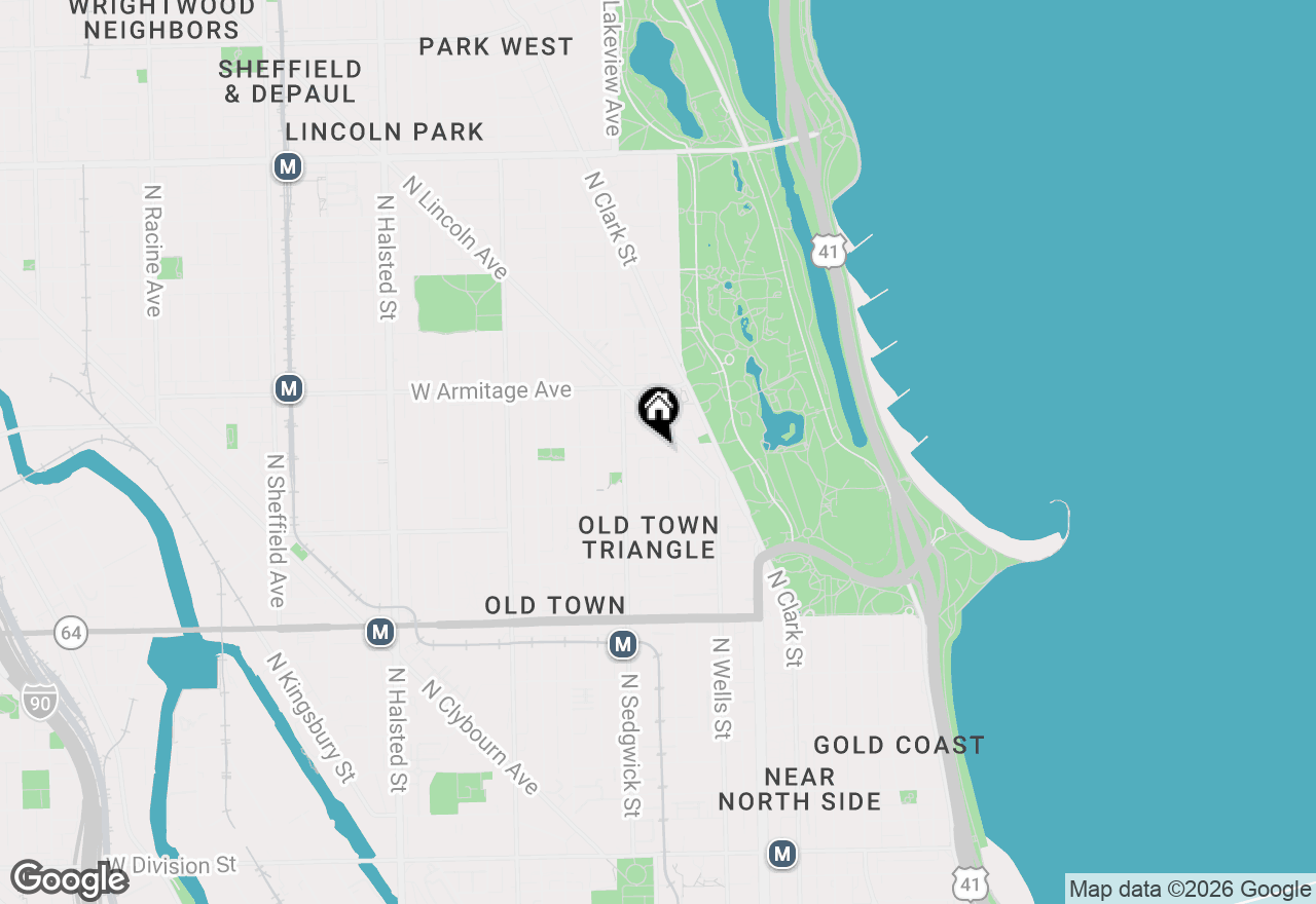 Map of 325 W Wisconsin Street #1853-3, Chicago, IL 60614