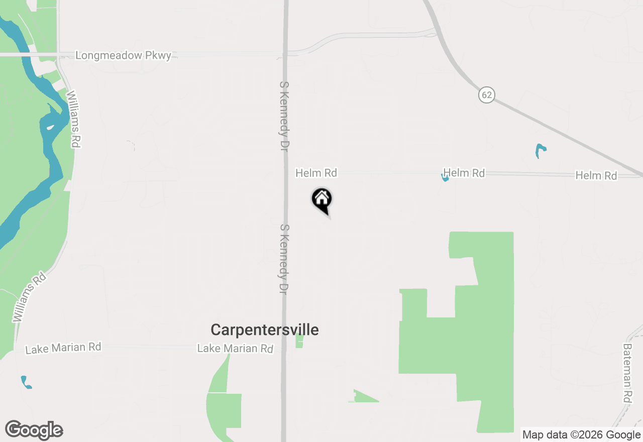 Map of 101 Hickory Drive, Carpentersville, IL 60110