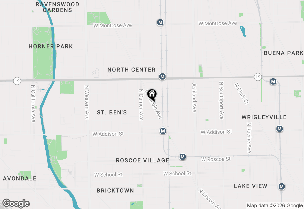 Map of 3808 N Lincoln Avenue #203, Chicago, IL 60613