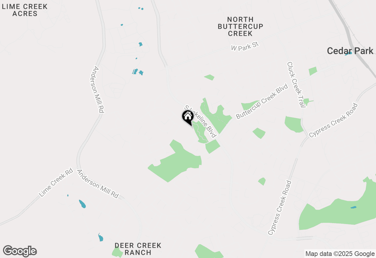 Map of 1716 Buttercup Creek Blvd, Cedar Park, TX 78613