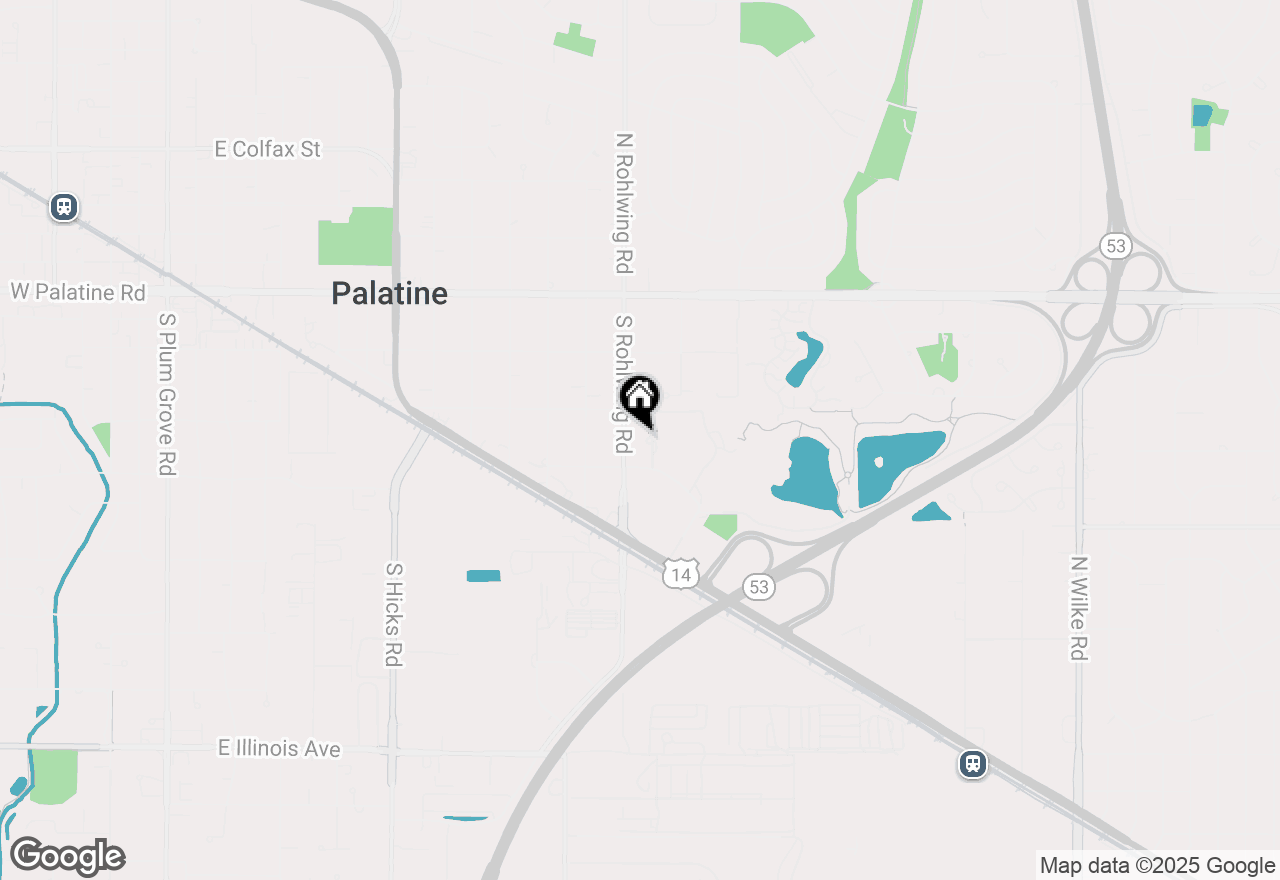 Map of 225 S Rohlwing Road #604, Palatine, IL 60074
