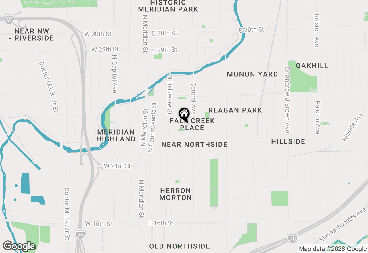 Map of 2306 N New Jersey Street, Indianapolis, IN 46205