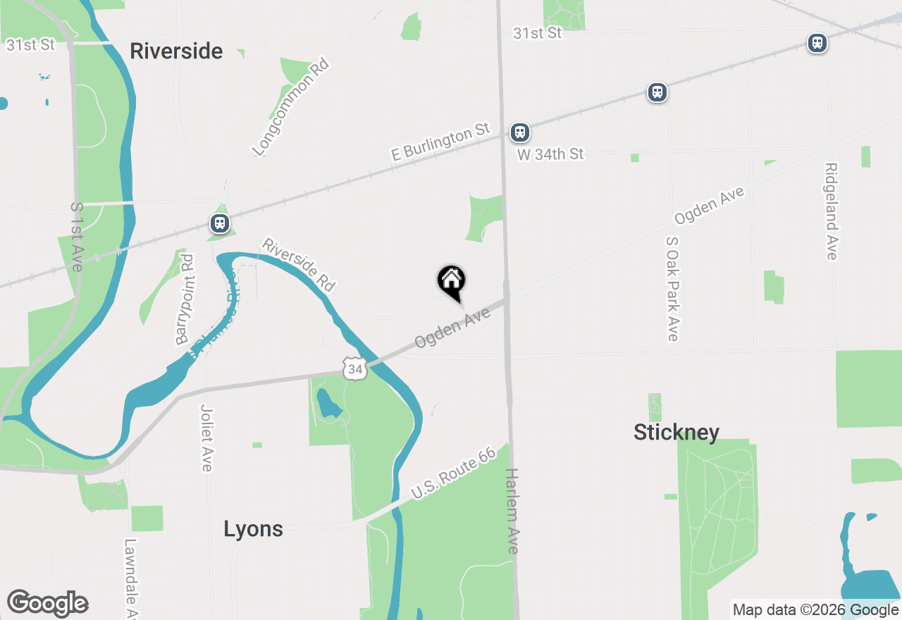 Map of 343 Lionel Road, Riverside, IL 60546