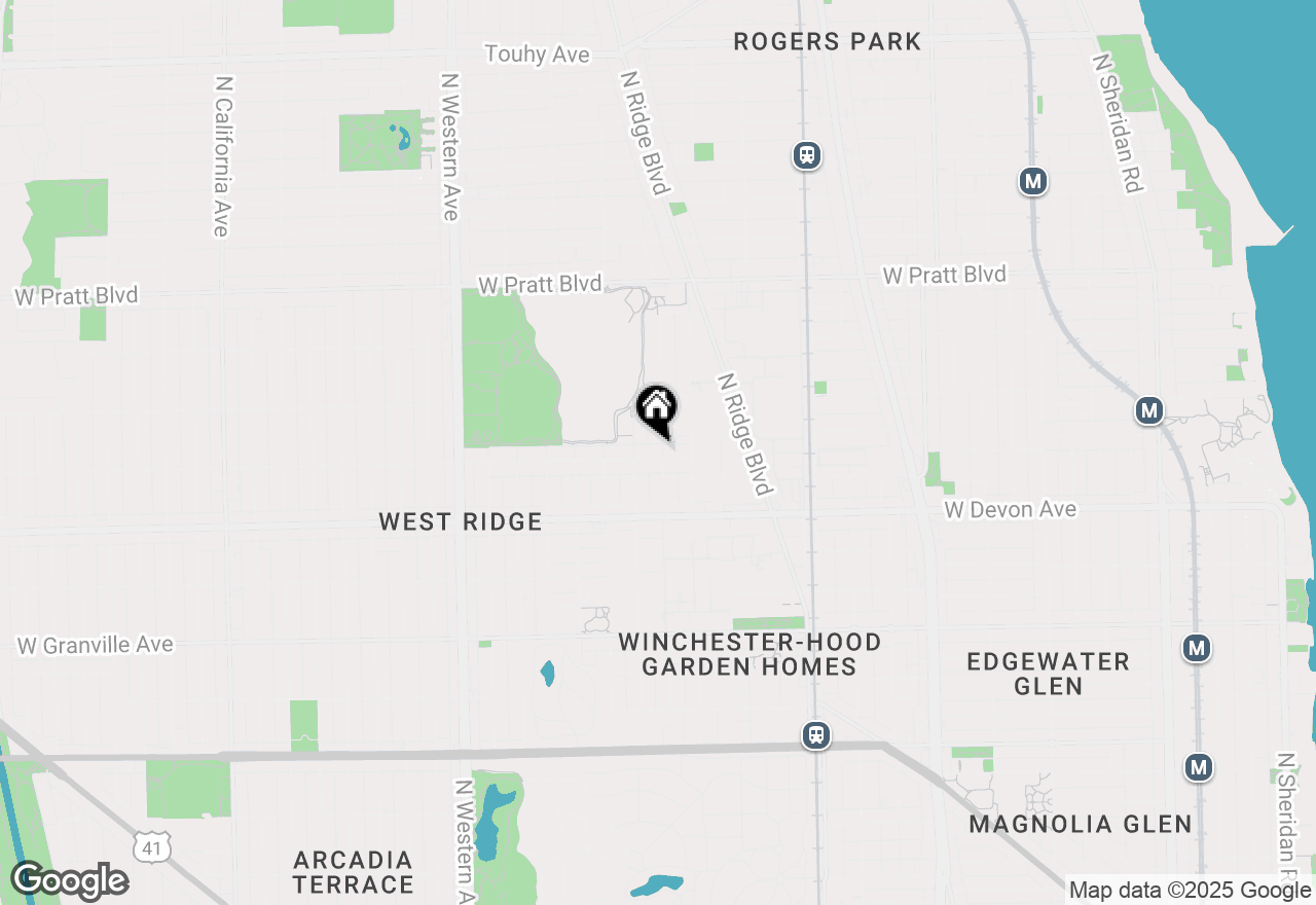 Map of 2034 W Arthur Avenue #2, Chicago, IL 60645