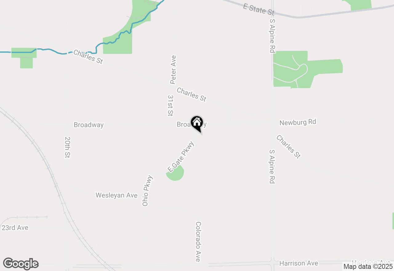 Map of 1606 East Gate Parkway, Rockford, IL 61108