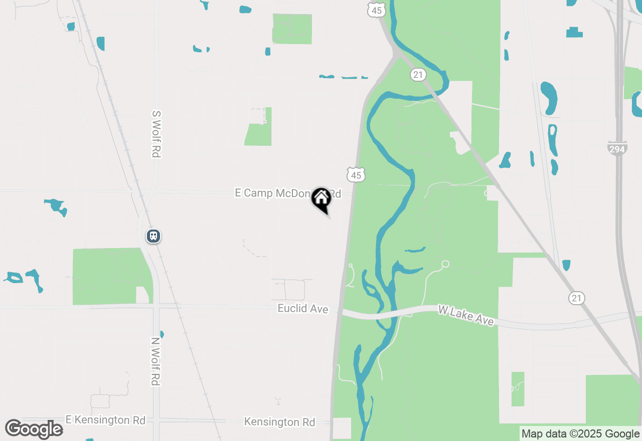 Map of 1414 N Sauk Lane, Mount Prospect, IL 60056