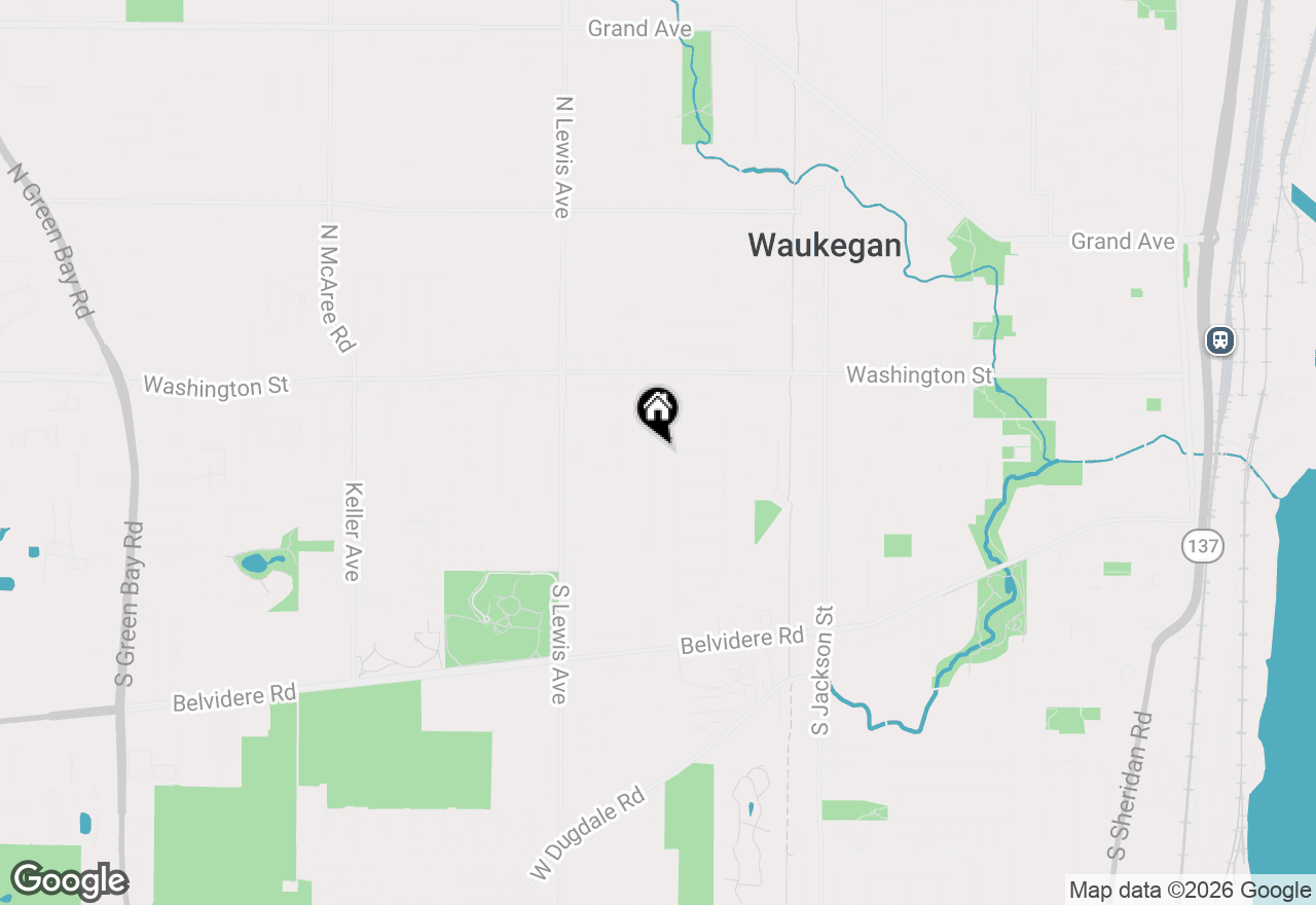 Map of 112 Washington Park, Waukegan, IL 60085