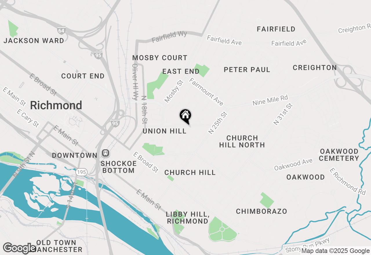 Map of 2221 Venable St, Richmond, VA 23223