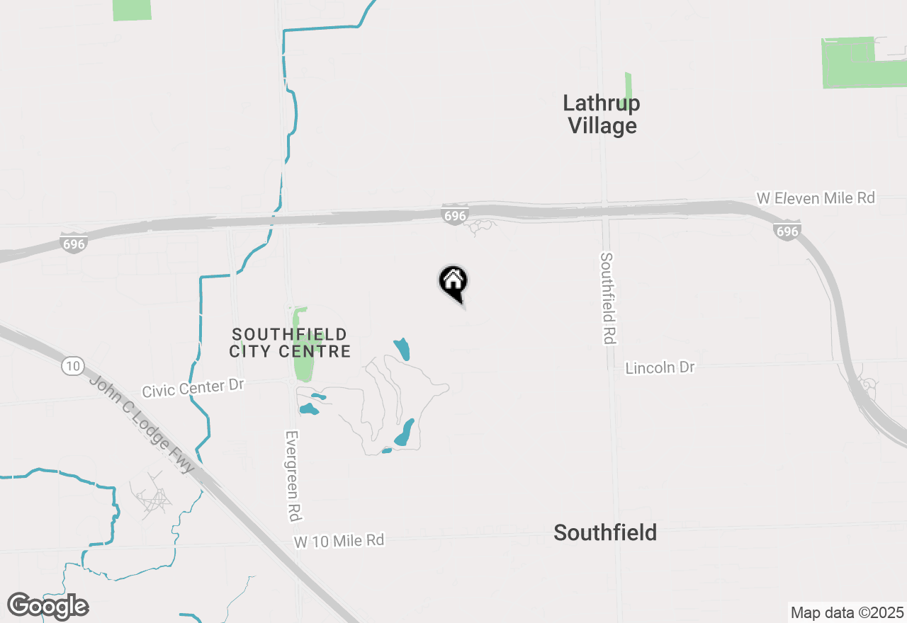 Map of 18971 El Dorado Place, Lathrup Village, MI 48076