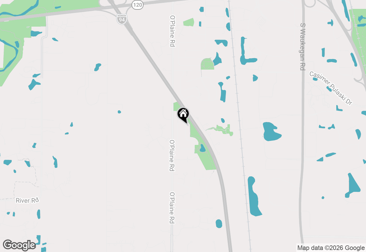 Map of 1534 S Falcon Drive, Libertyville, IL 60048