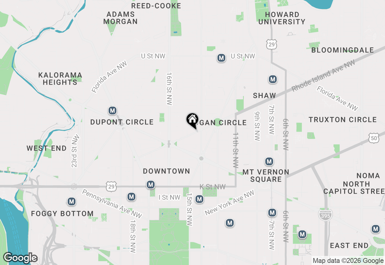 Map of 1441 Rhode Island Avenue Nw #M14, Washington, DC 20005
