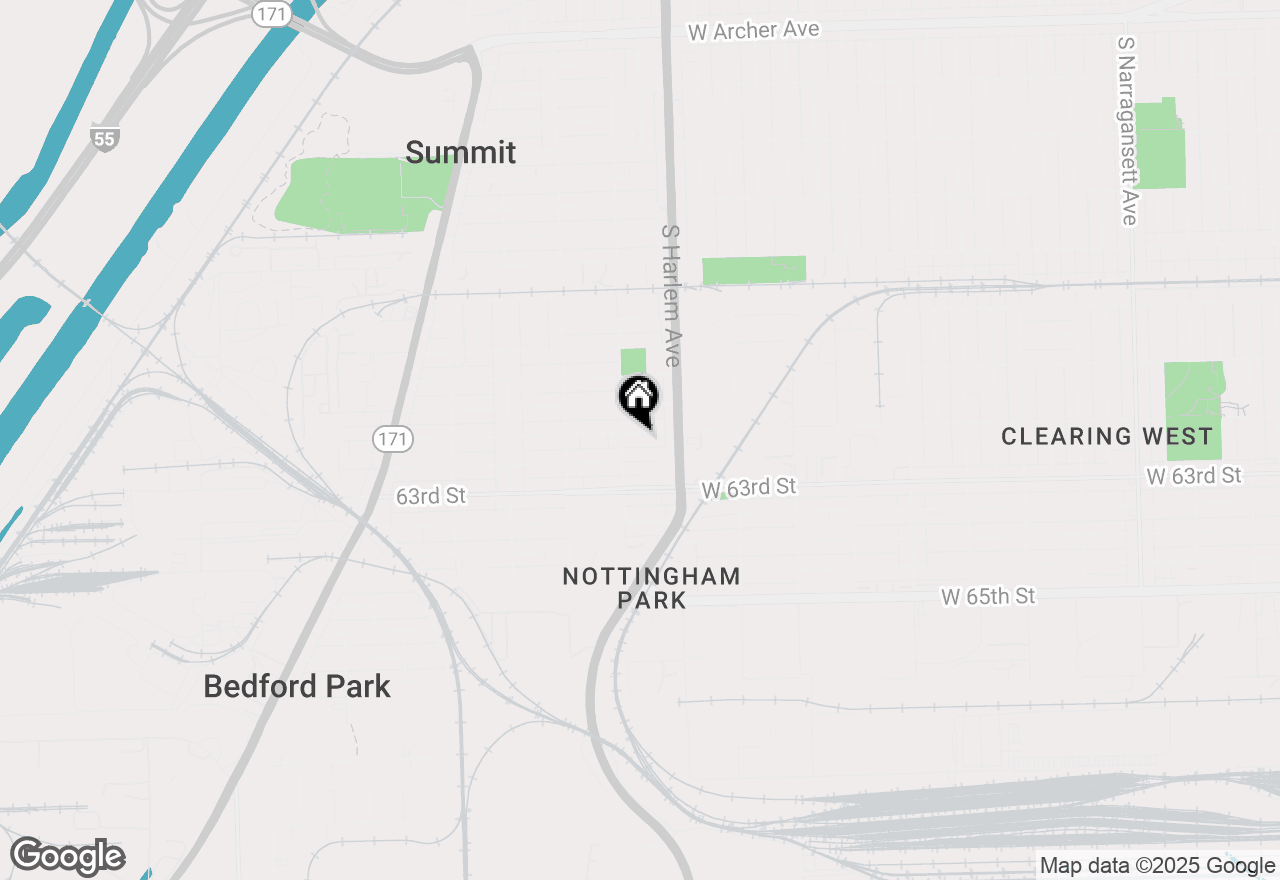 Map of 7241 W 62nd Street, Summit, IL 60501