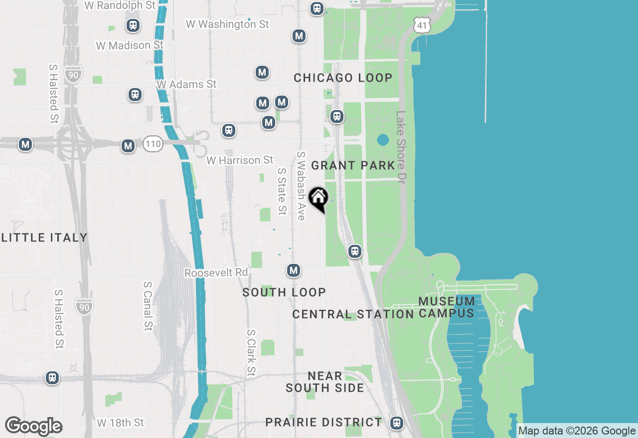 Map of 888 S Michigan Avenue #603, Chicago, IL 60605