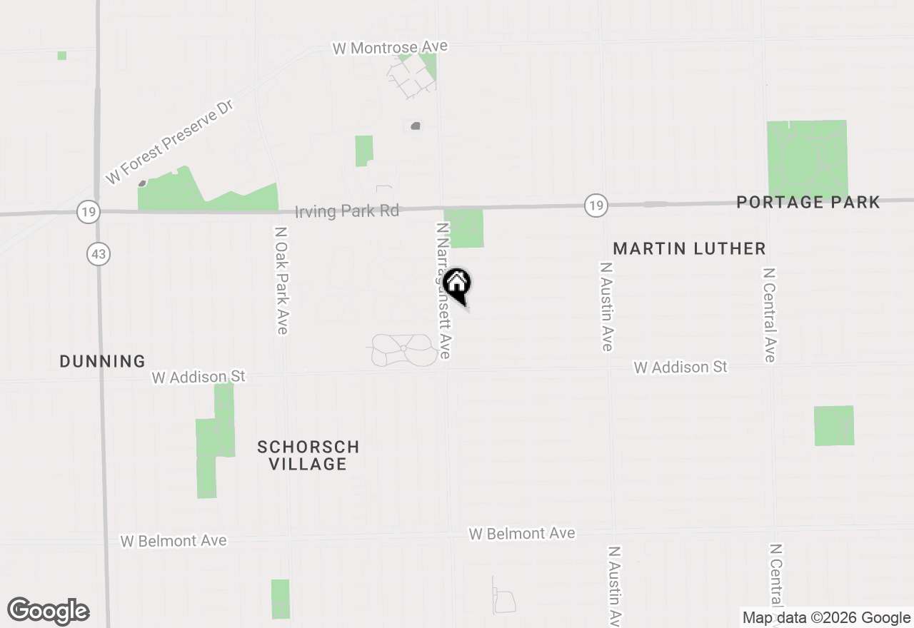 Map of 6345 W Warwick Avenue, Chicago, IL 60634