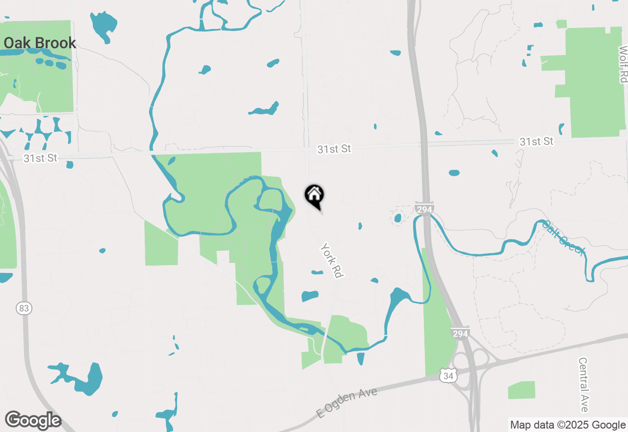 Map of 3309 York Road, Oak Brook, IL 60523