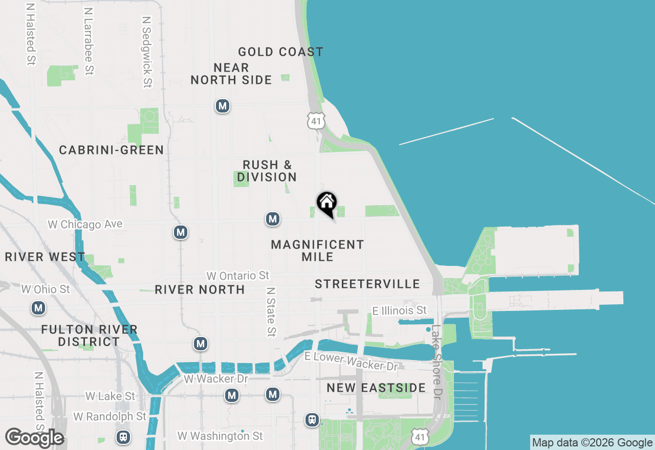 Map of 161 E Chicago Avenue #38A, Chicago, IL 60611