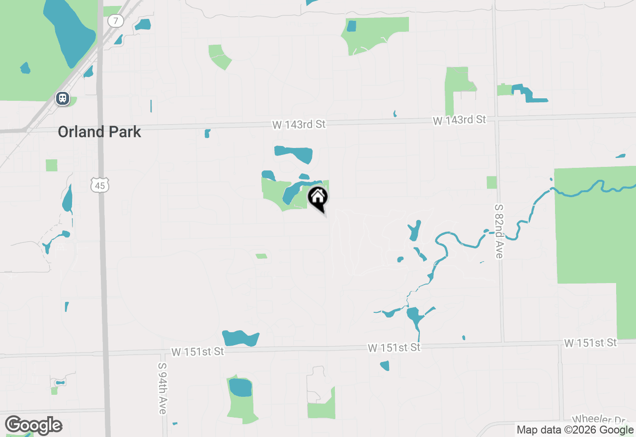 Map of 8818 Fairway Drive, Orland Park, IL 60462