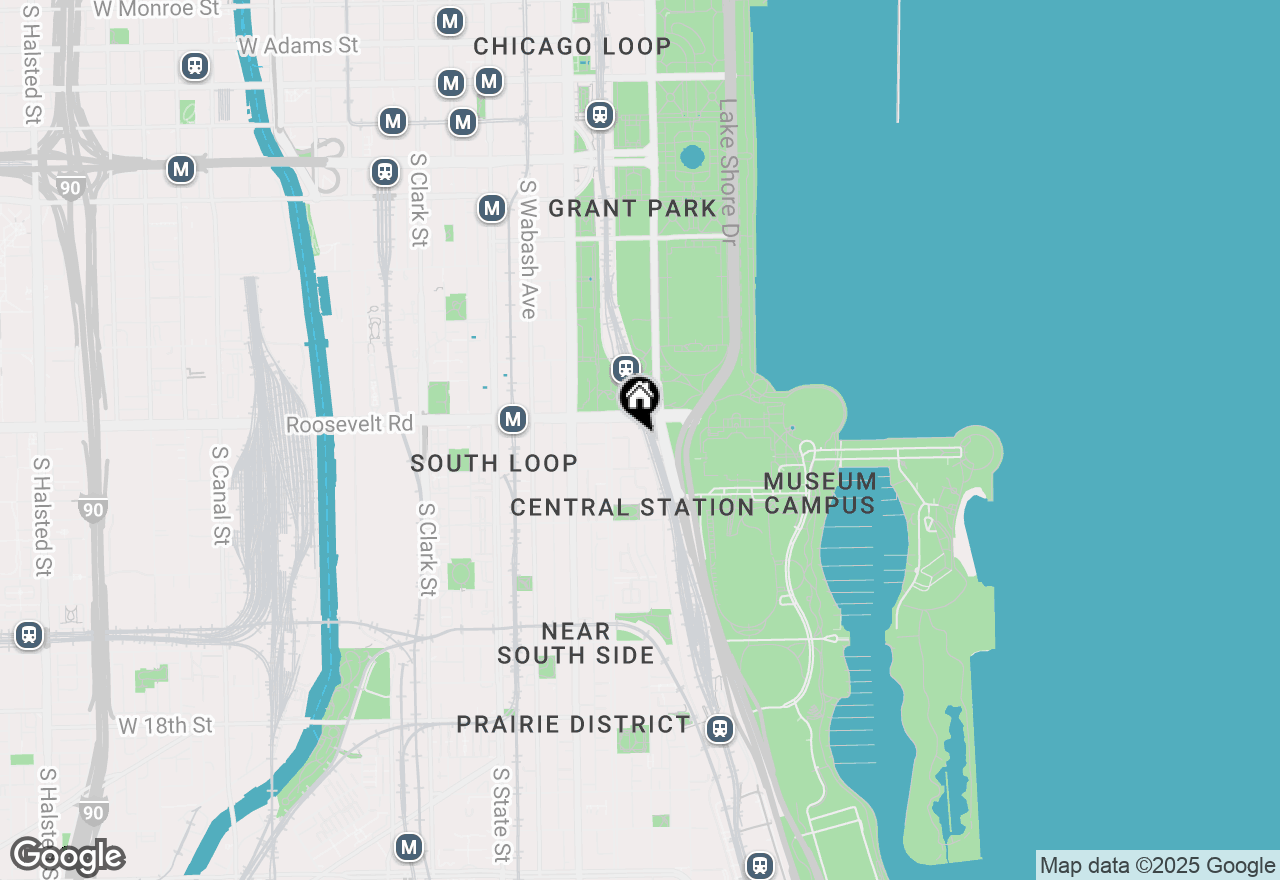 Map of 1211 S Prairie Avenue #2001, Chicago, IL 60605