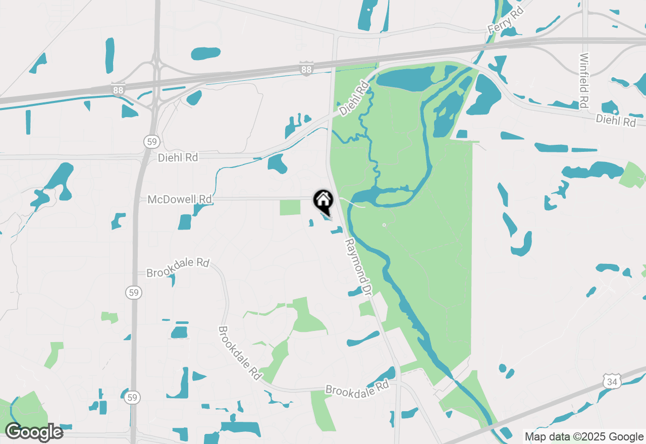 Map of 1521 Raymond Drive #102, Naperville, IL 60563