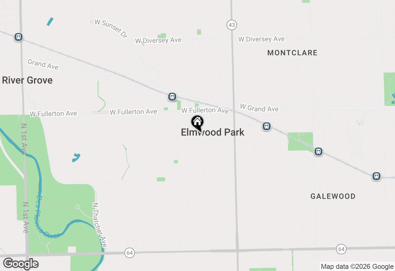 Map of 2226 N 74th Avenue, Elmwood Park, IL 60707