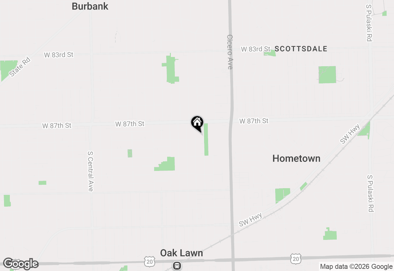 Map of 8737 S 50th Avenue, Oak Lawn, IL 60453